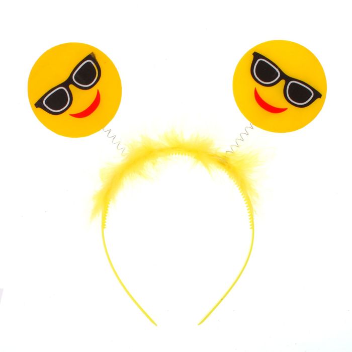 Карнавальный ободок "Смайлик" в очках