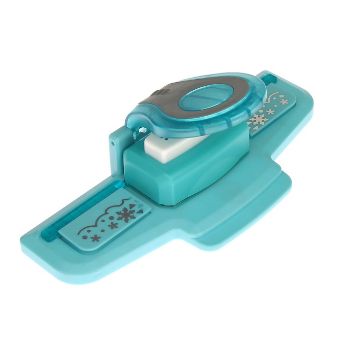 Дырокол фигурный для края вырубка 6,5х2,7 см "Снежинки"