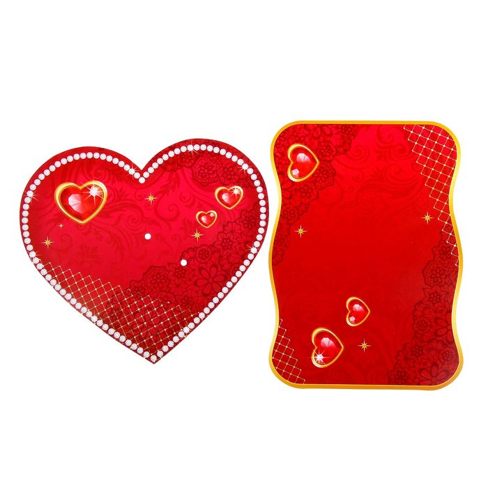 Сердце со свитком "Грамота любимому человеку"