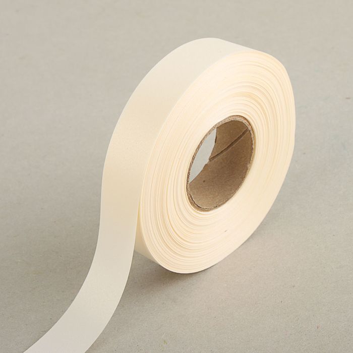 Лента для декора и подарков, молочная, 2 см х 45 м