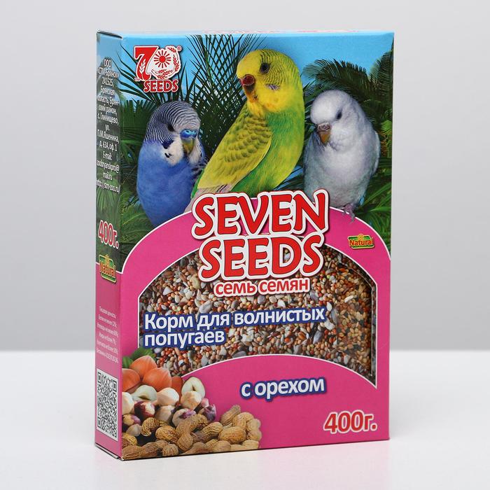 Корм Seven Seeds Special для волнистых попугаев, с орехом, 400 г корм seven seeds для волнистых попугаев 500 г