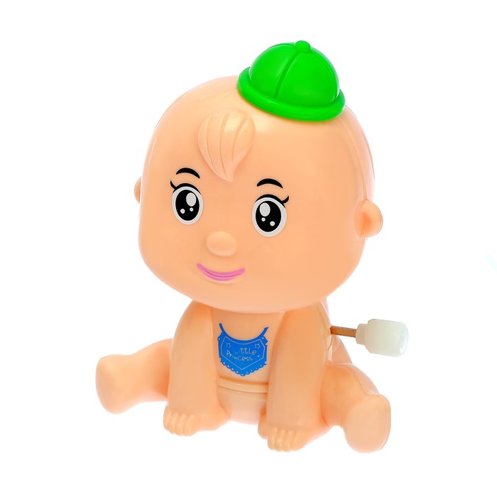Игрушка заводная "Пупсик в слюнявчике", МИКС