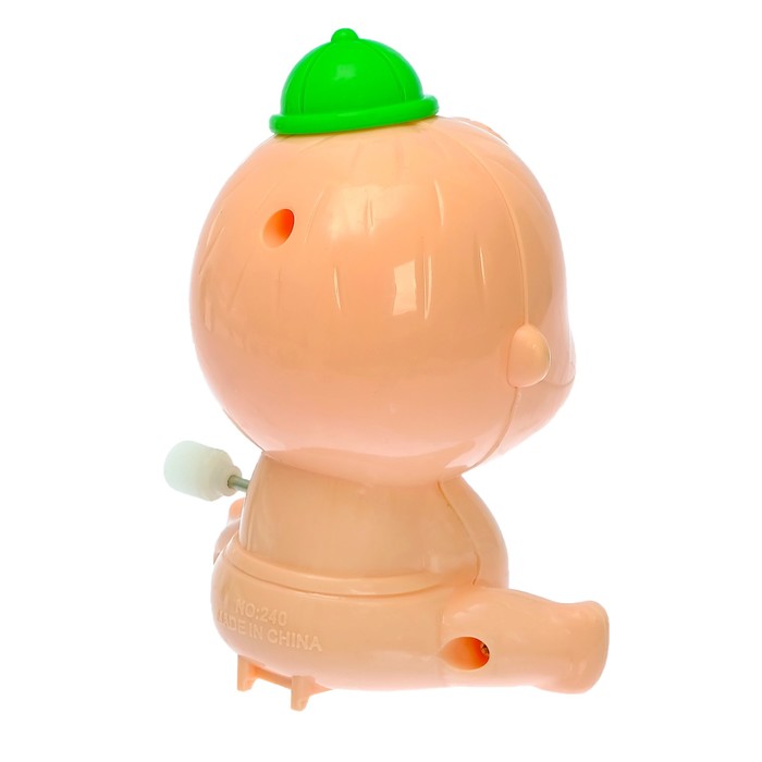 Игрушка заводная "Пупсик в слюнявчике", МИКС