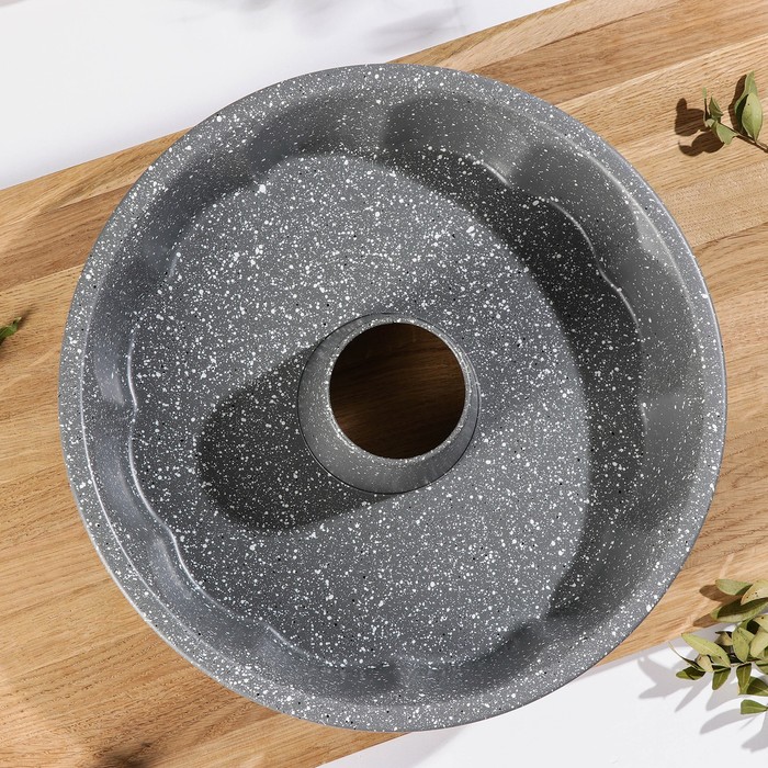 Форма для выпечки с а/п покрытием "Немецкий кекс. Мрамор" 28х5,5 см