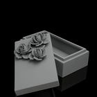 Шкатулка "Цветы", серая, 15 × 28 × 16 см - Фото 2