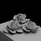 Шкатулка "Цветы", серая, 15 × 28 × 16 см - Фото 3
