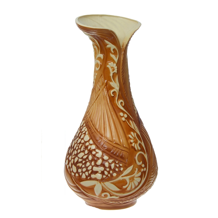 Ваза напольная "Каприз" коричневая