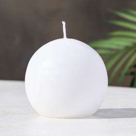 Свеча шар, 5.5 см, белая Ош