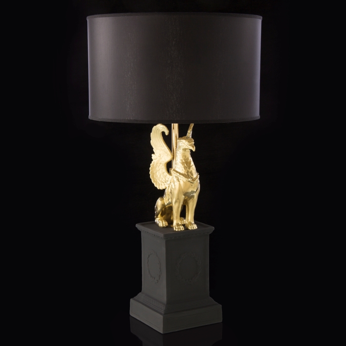 Лампа "Грифон" черная матовая