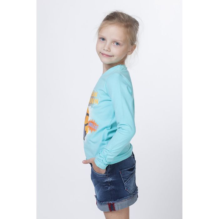 Джемпер для девочки "Миньоны", рост 128 см (68), цвет ментол ZG 03409_Д