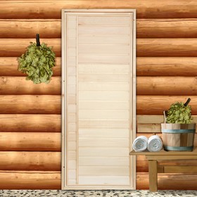Дверь для бани "Горизонталь", 180×70см от Сима-ленд