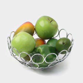Ваза для фруктов Доляна «Ринго», 23 см х 23 см х 9,5 см от Сима-ленд