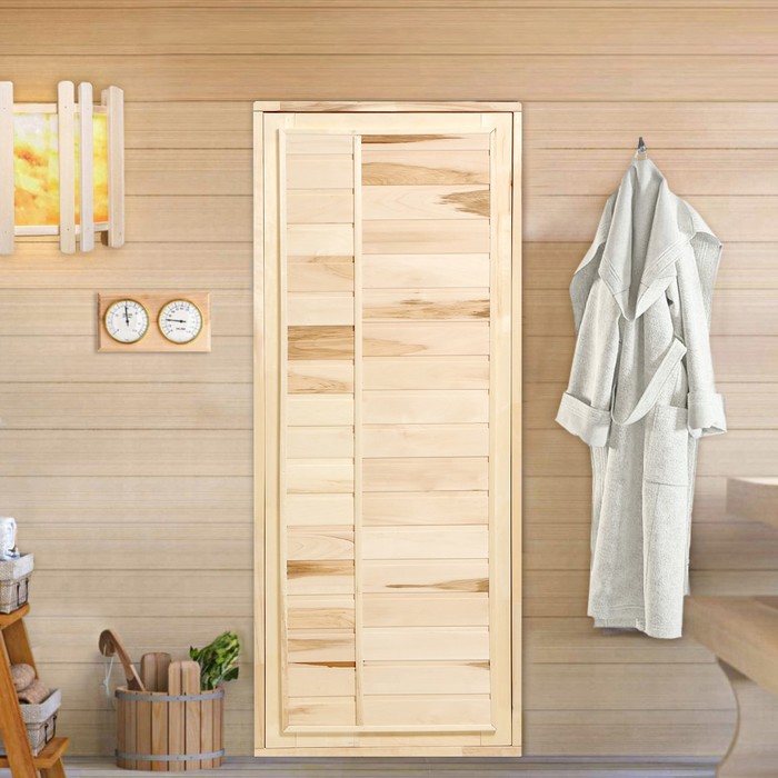 Дверь для бани и сауны Эконом, 170×70см