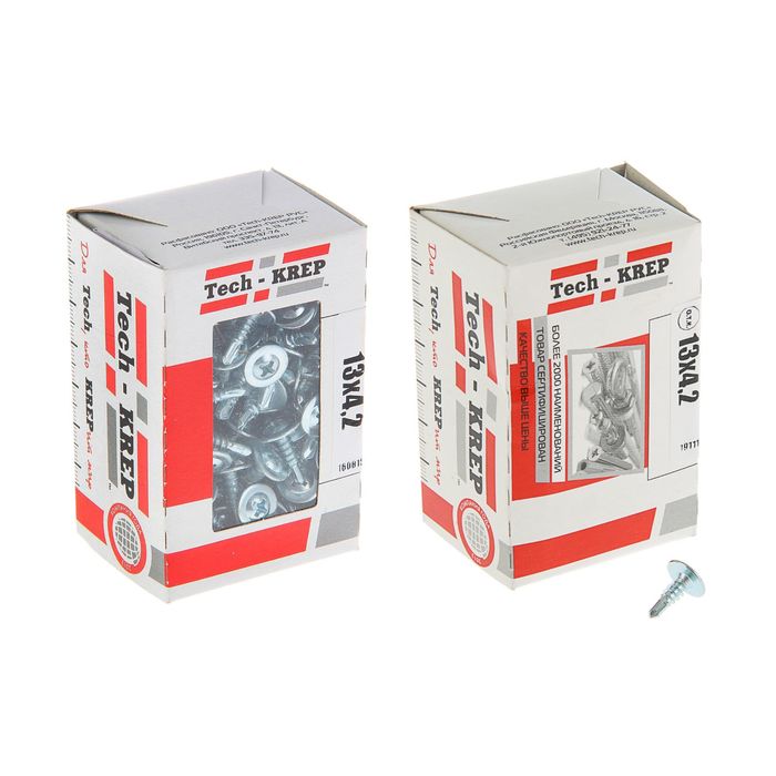 Саморезы с прессшайбой TECH-KREP, ШСММ, 4.2х13 мм, сверло, 200 шт.