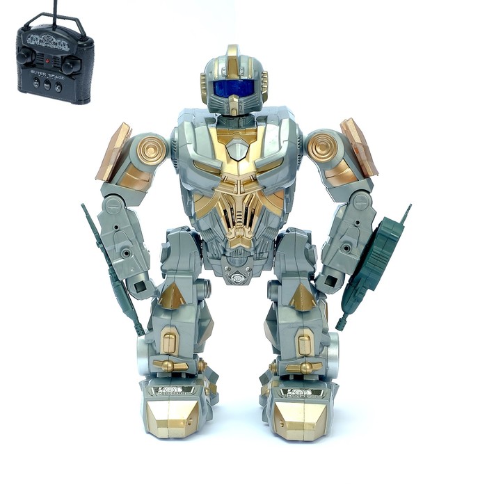 Робот радиоуправляемый «Боец», световые и звуковые эффекты, работает от батареек