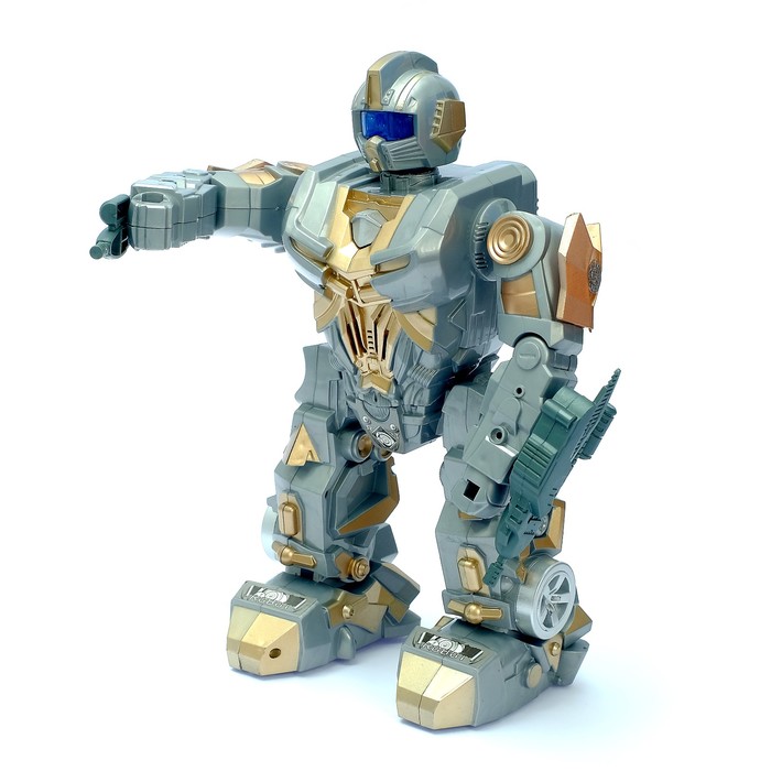 Робот радиоуправляемый «Боец», световые и звуковые эффекты, работает от батареек