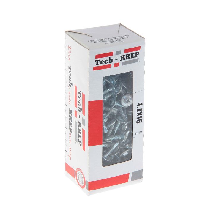 Саморезы с прессшайбой TECH-KREP, ШСММ, 4.2х16 мм, сверло, 200 шт.