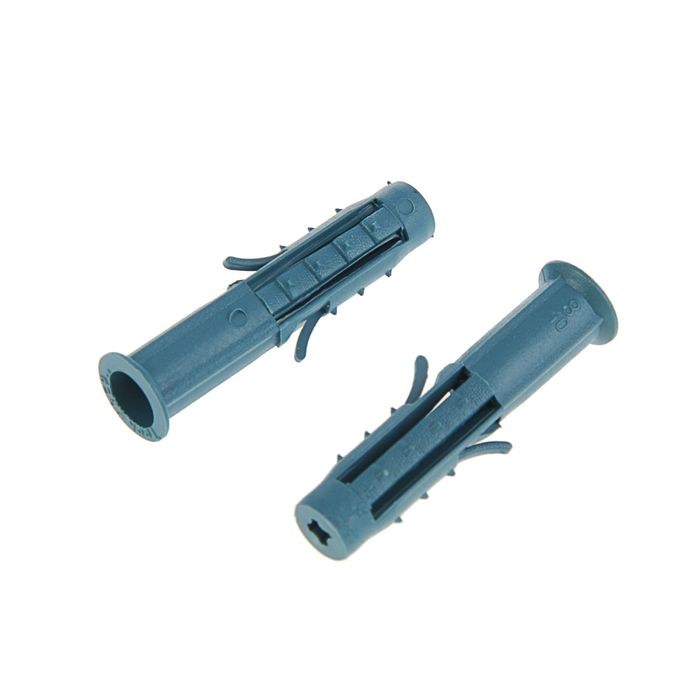 Дюбель распорный "Чапай" 8х40 мм, шипы+усы, полипропилен, в пакете 20 шт.