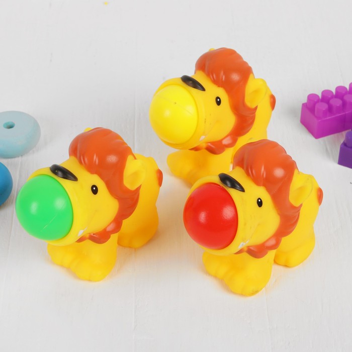 Стрелялка "Львёнок", шарик цвета МИКС