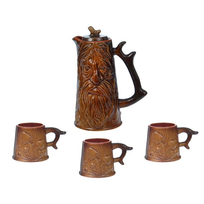 Набор молочный "Лесовик", 4 предмета: кувшин 2 л, кружки 200 мл
