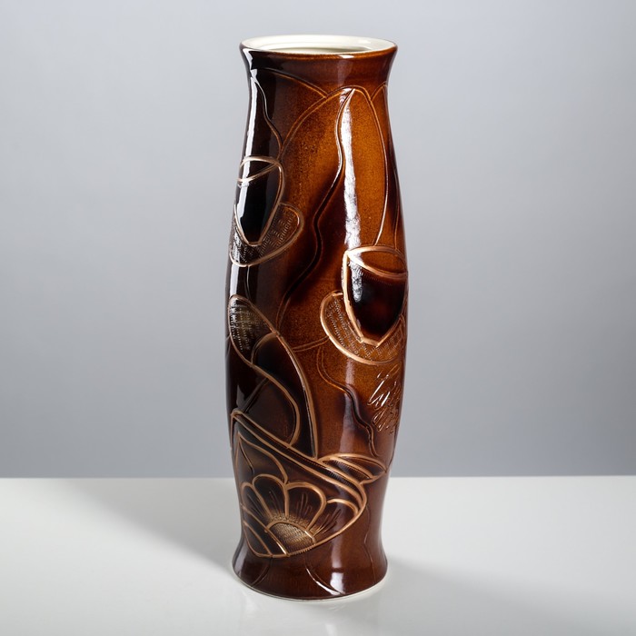 Ваза "Ромина" большая, кофе