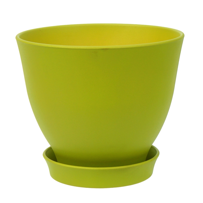 Кашпо "Ксения" глянец, зелёное, 7,5 л