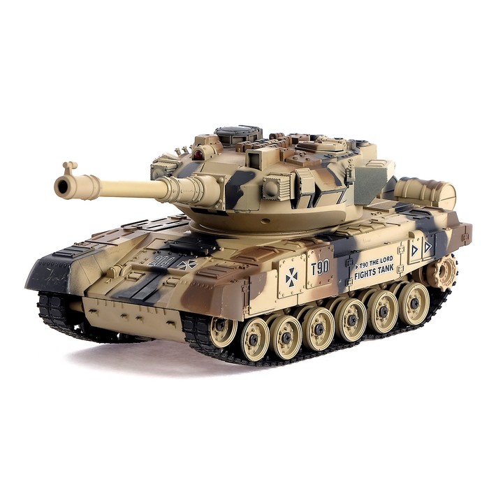 Танк радиоуправляемый "Т90", с аккумулятором, стреляет ВВ пулями