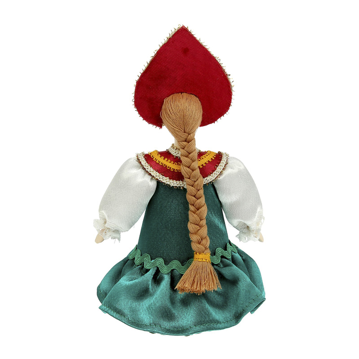 Сувенирная кукла "Девичий праздничный костюм. Владимирская обл. Россия. 18-19 в."