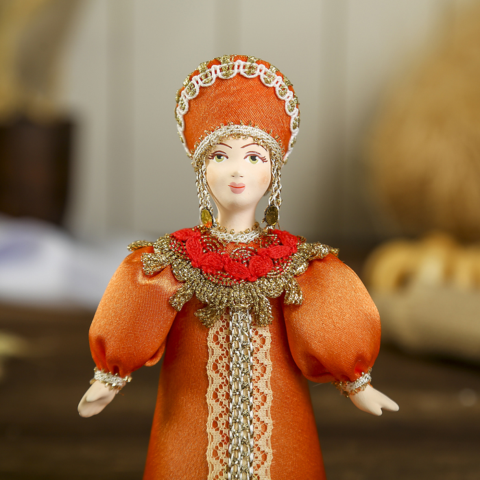 Сувенирная кукла "Праздничный нарядный костюм. Русь"