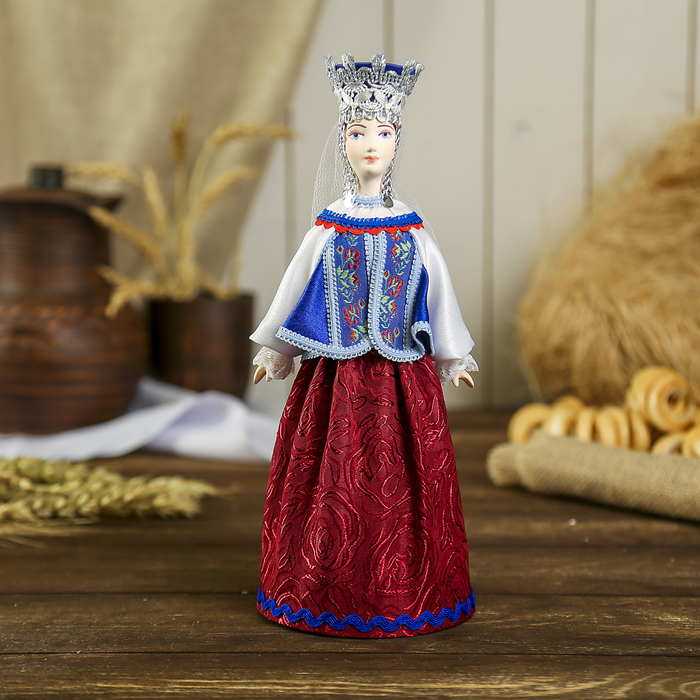 Сувенирная кукла &quot;Девичий праздничный костюм к .19 - н. 20 в. Волгоградская губ.&quot;