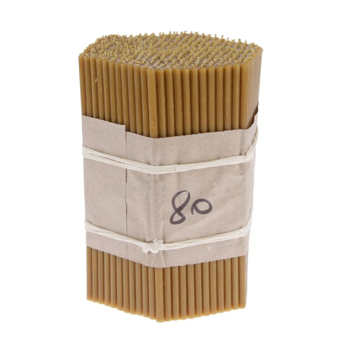 Свечи церковные восковые № 80, упаковка 2кг