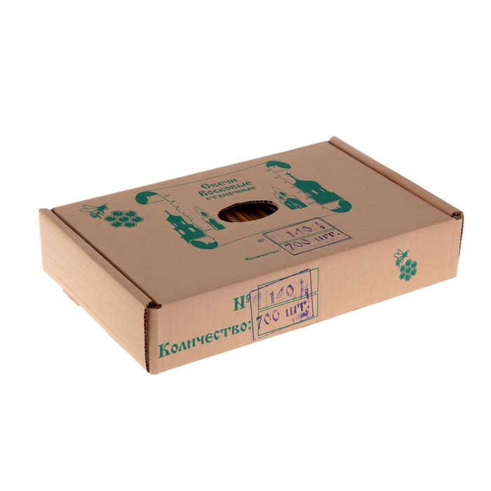 Свечи церковные восковые № 140, упаковка 2кг