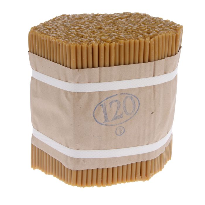 Свечи церковные восковые № 120, упаковка 2кг