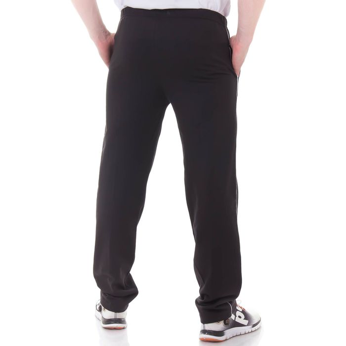 Брюки мужские чёрные, размер 56, футер