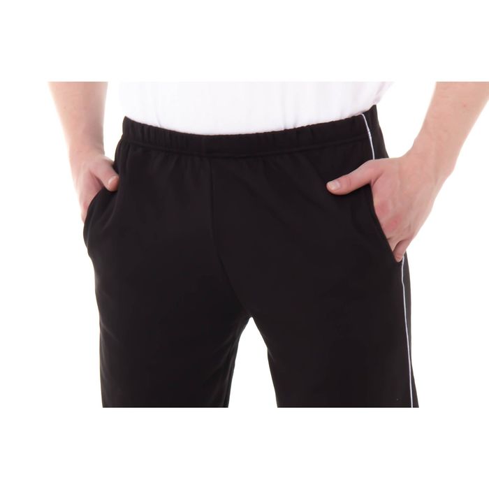 Брюки мужские чёрные, размер 56, футер