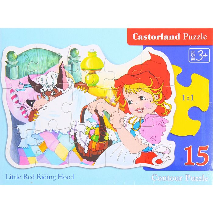 Пазлы «Красная Шапочка», 15 элементов