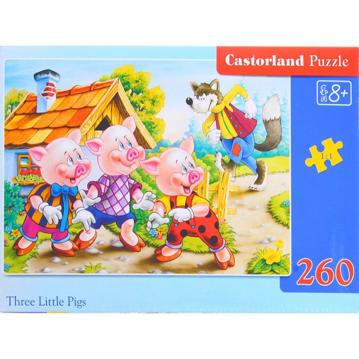Пазлы "Три поросёнка", 260 элементов