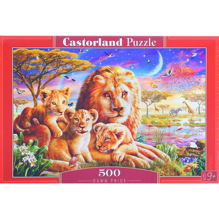 Пазлы "Семья львов", 500 элементов