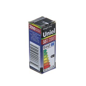 

Лампа галогенная Uniel, G4, 35 Вт, 220 В, прозрачная