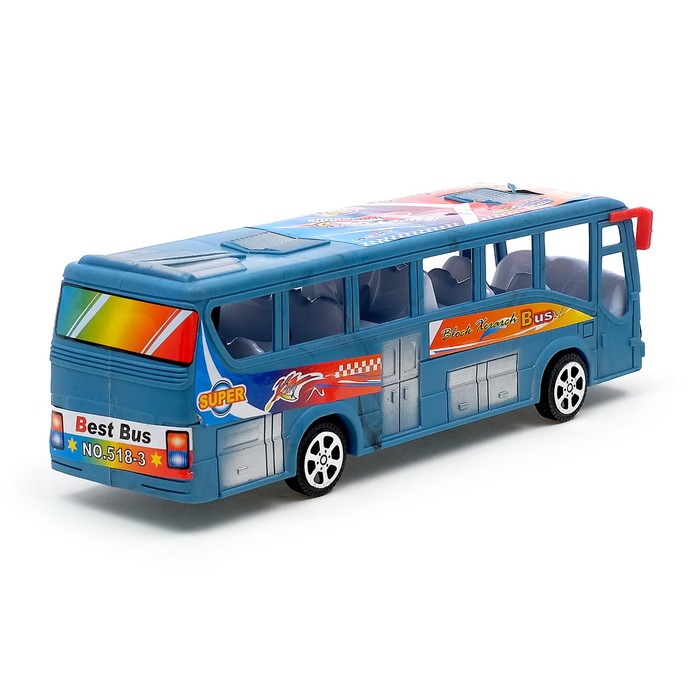 Автобус инерционный "Междугородний", цвета МИКС