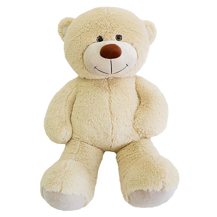 Мягкая игрушка "Мишка Барни", цвет бежевый, 105 см