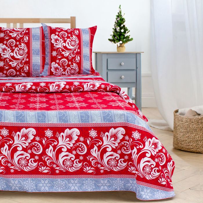 Постельное бельё "Этель" евро Сказка (вид 2) 200*217 см, 220*240 см, 70*70 см -2 шт, 100% хл., бязь