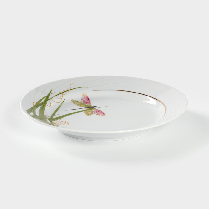 Тарелка мелкая 20 см "Стрекоза"