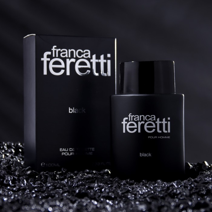 Туалетная вода мужская Franca Feretti Black, 100 мл brocard men franca feretti туалетная вода 100 мл черный