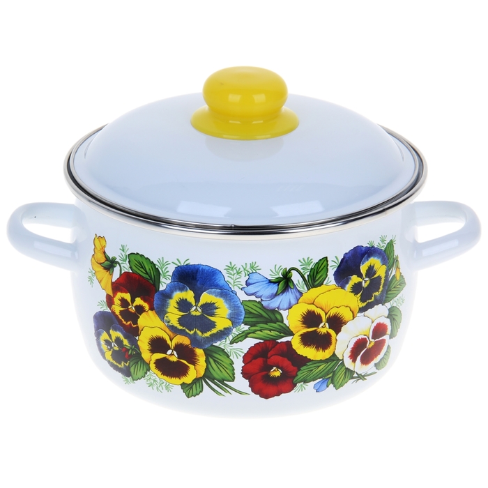 Кастрюля 3 л "Анютины глазки"