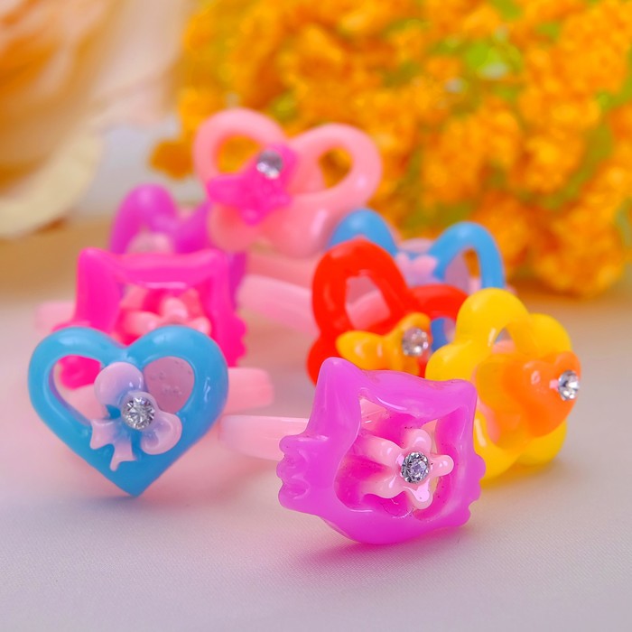 Кольцо детское "Выбражулька" чудеса, форма МИКС, цвет МИКС, безразмерное