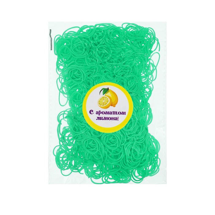 Набор резинок для волос, 200 шт., аромат лимона, цвет салатовый