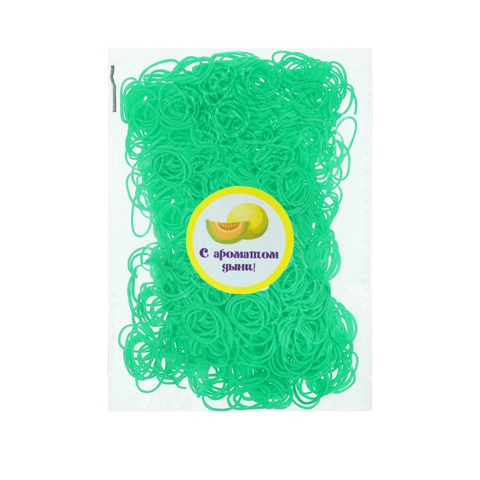 Набор резинок для волос, 200 шт., аромат дыни, цвет салатовый