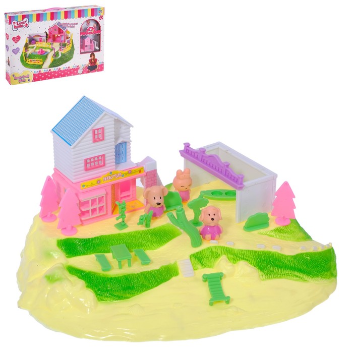 Дом для питомцев "Большой дом", с аксессуарами