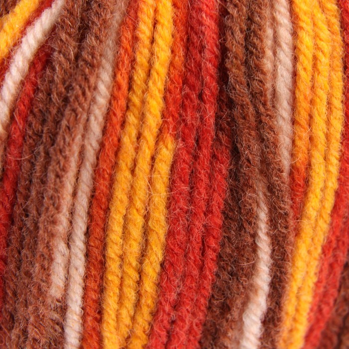 Пряжа "Кроха" 20% шерсть/80% акрил 135 м/50 гр (7076, принт)